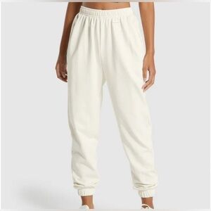 Gymshark x Whitney Simmons Cream Joggers Sweatpants XS
